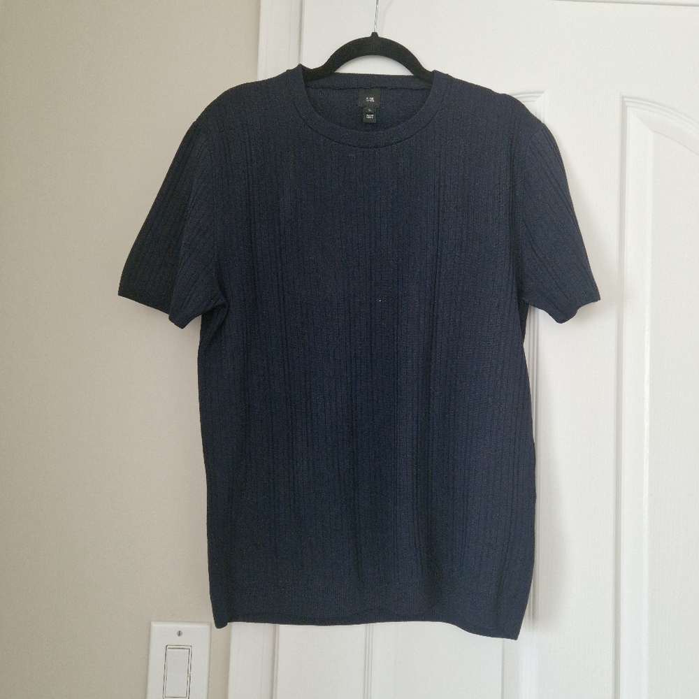 River Island Navy Blue Men's Shirt